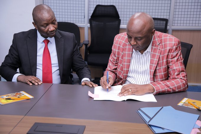 Kang'ata Signing the IPA