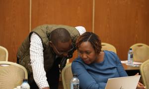 Director Sophie Amutavy with Director Victor Odanga