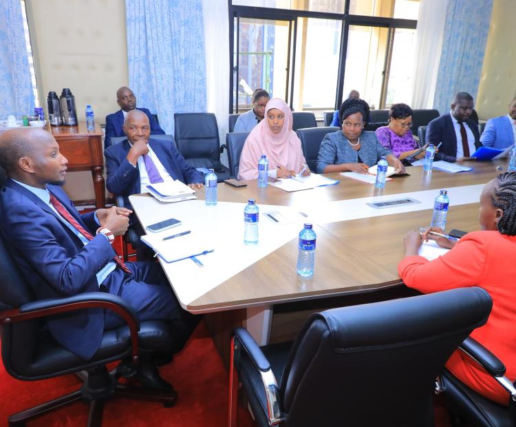  Courtesy call on Mr. Michael Loikenu Lenasalon, the Principal Secretary for the State Department for Devolution.