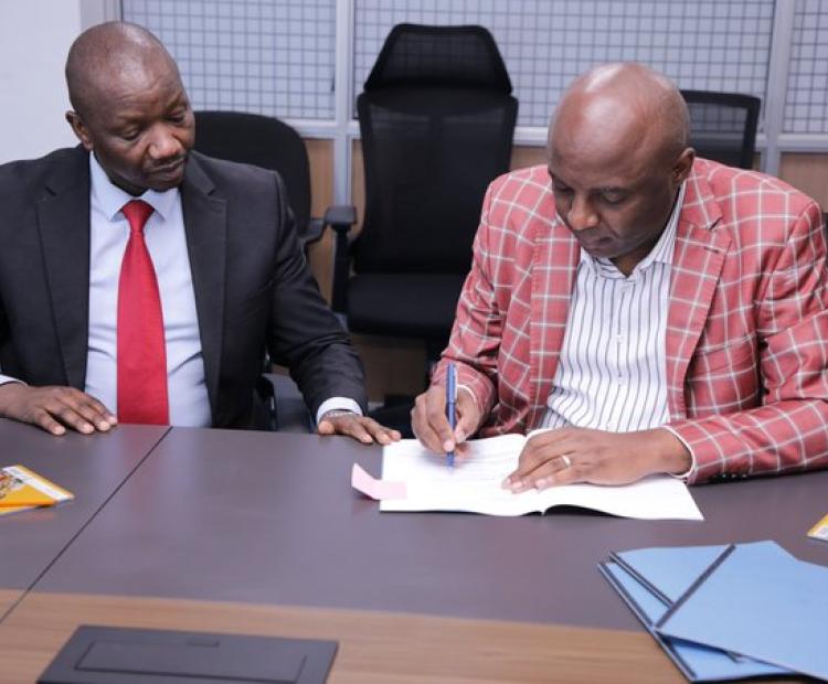 Kang'ata Signing the IPA