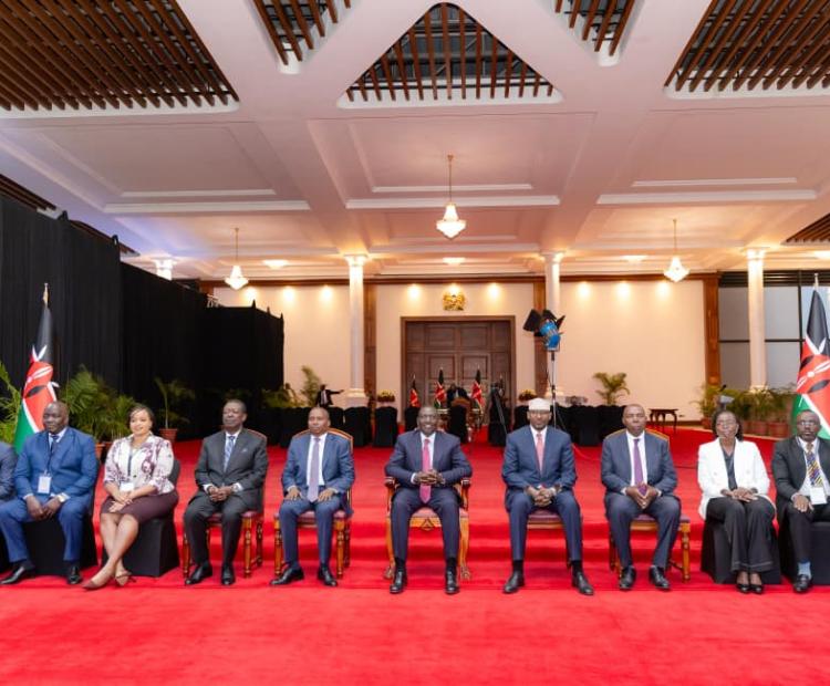 Appointed Members group photo with H.E . DR. William Ruto